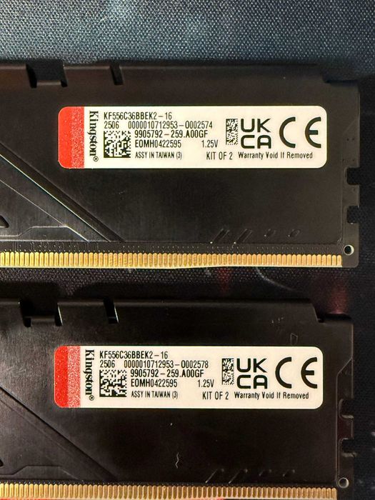 Оперативна Пам’ять Kingston FURY DDR5 2x8GB 5200Мгц (KF552C40BBK2-16)