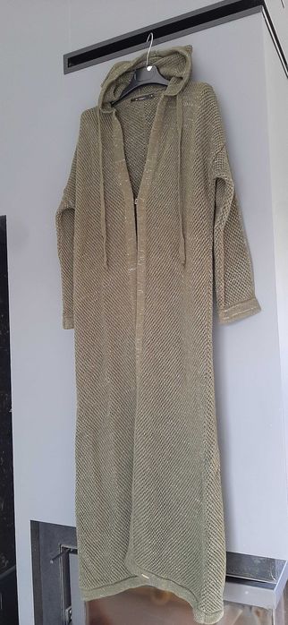Kardigan Monnari M khaki ze złotą nitką