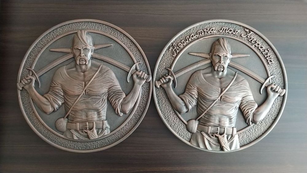 Козак Іван Сірко! Подарунок патріоту, панно герб, картина з дерева