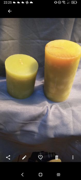 Velas com cores variadas