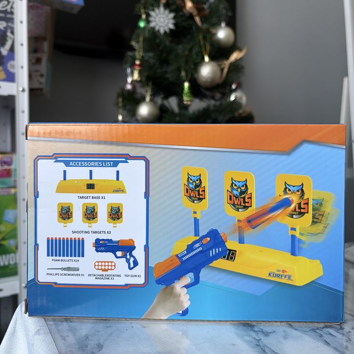 Електрична мішень для стрільби з підрахунком очок та мʼякими набоями