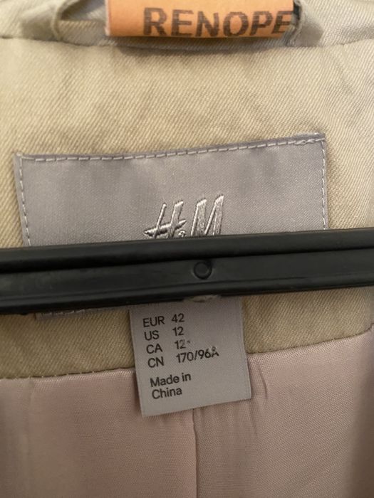 Casaco fato H&M com pouco uso