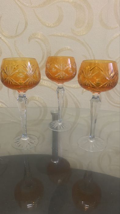 Цветные хрустальные фужеры производство Германия