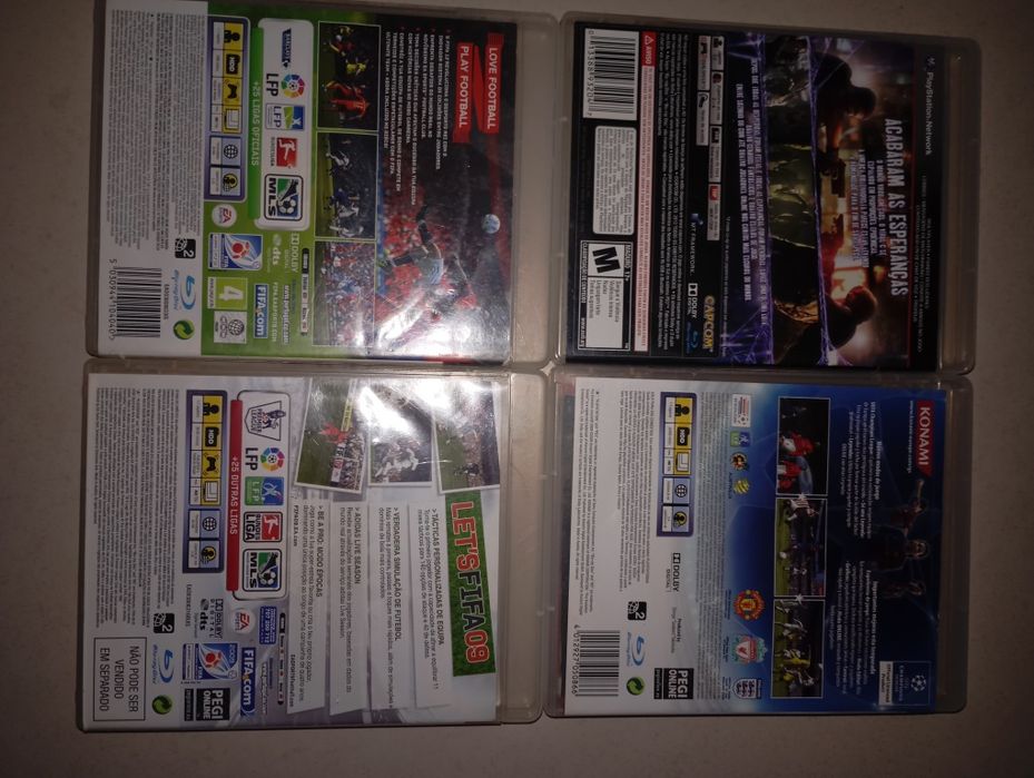 4 Jogos Resident Evil Fifa PesPs3