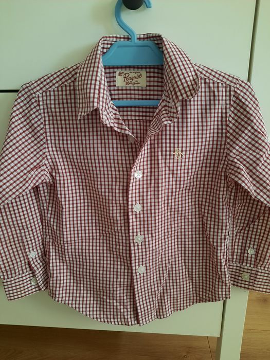 Elegancka koszula w kratę, rozm 98