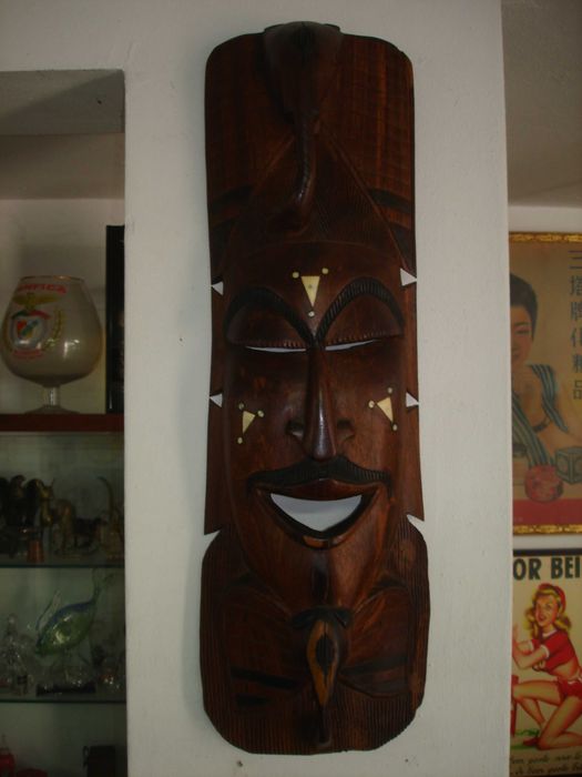 Rostos abstrato Esculpido em madeira Africana