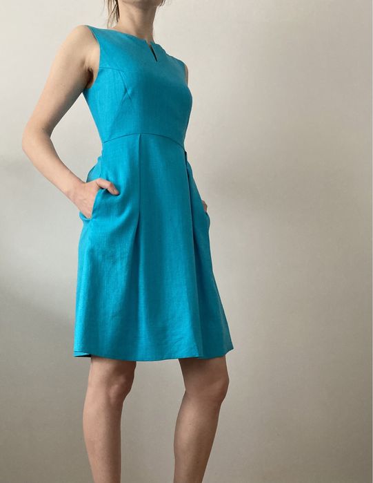 Oryginalna Kate Spade Cleo Dress Turkusowa Sukienka