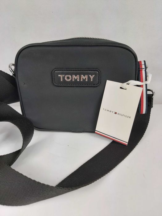 NOWA oryginalna listonoszka neseser TOMMY HILFIGER czarna męska