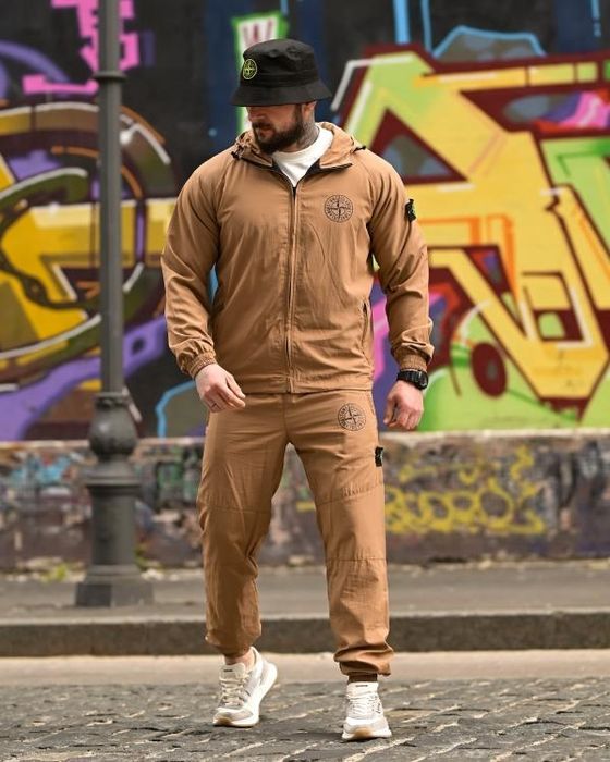 Спортивний костюм кофта штани койот чоловічий HOOLIGANS coyot Чорний спортивний костюм для чоловіків легкий літо не парить Койот костюм спортивний