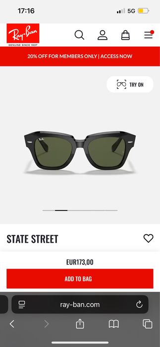 Oculos de sol Ray-ban pretos