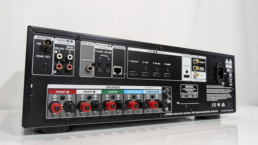 5.1 Ресивер Denon AVR-X1000,має 120 Вт/канал/HDMI/ARC/USB/ЦАП/HD Audio