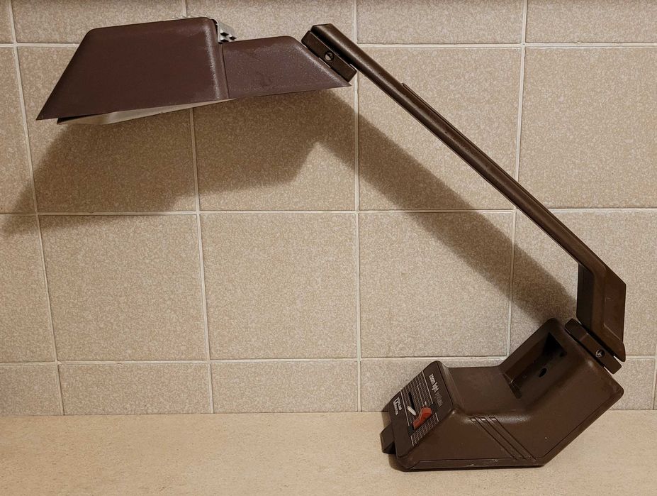 Lampa biurkowa Polamp FSOiUT Pułtusk PRL vintage