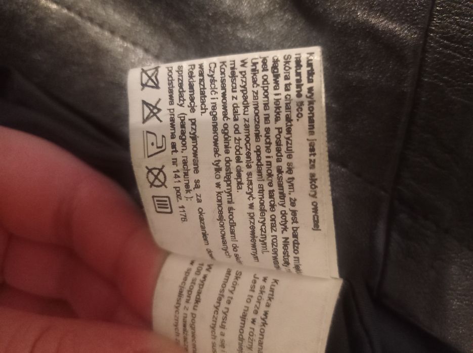 Kurtka skórzana Marbet męska skóra owcza