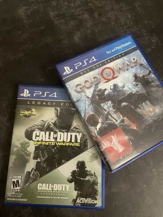God of War, Call of Duty  на ps4