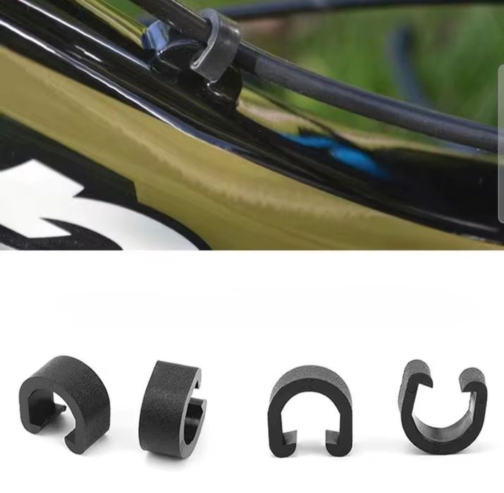 Klipsy do pancerza hamulcowego rowerowego.