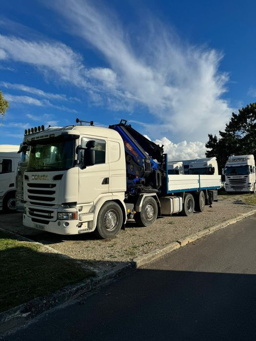 SCANIA R580 V8 .2017 GRUA PM 85 TON + JIB