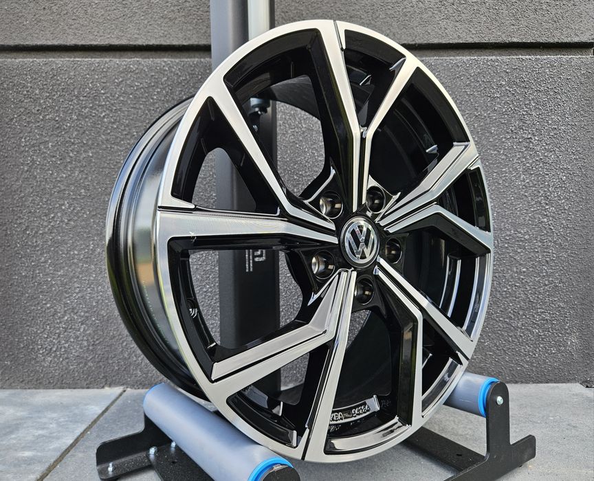 VW T-Cross 16 " Nowe 5x100 Taigo Tcross Felgi Czarne Alufelgi