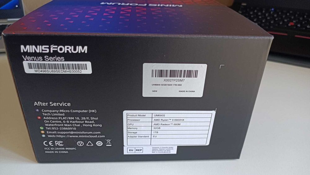 [NOVO] MINI PC UM690S - AMD Ryzen 9 6900HX - 32GB RAM - 1TB DISCO SSD