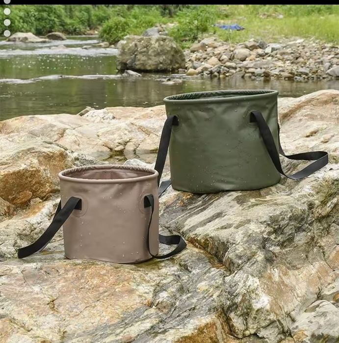 Складное ведро ПВХ. Ведро для прикормки, для рыбалки