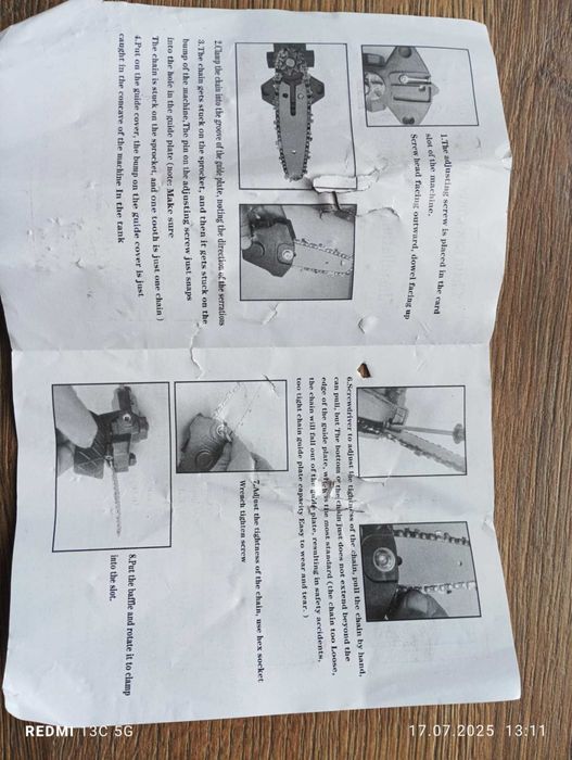 Adapter  piły łańcuchowej  do WKRĘTARKI