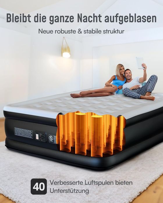Materac dwuosobowy samo pompujący