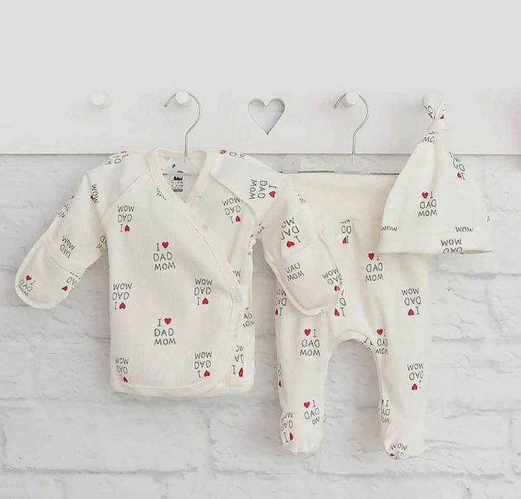 Комплект для новорожденных,  боди, кофта,  ползунки для малышей