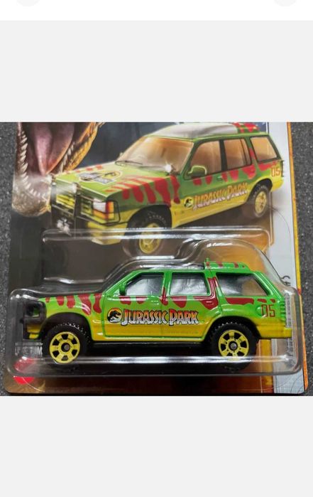 Ford Explorer 93 do jurassic park  miniatura 1:64 da matchbox