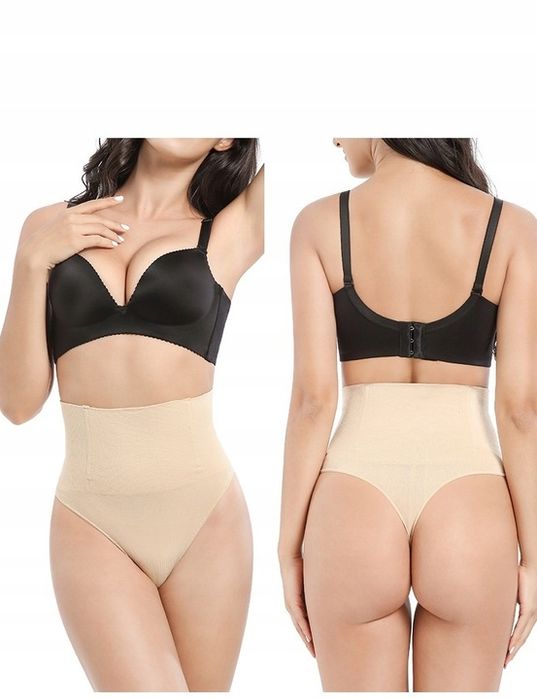 Stringi Majtki Damskie Wyszczuplające Korygujące Brzuch Pupę Modelując
