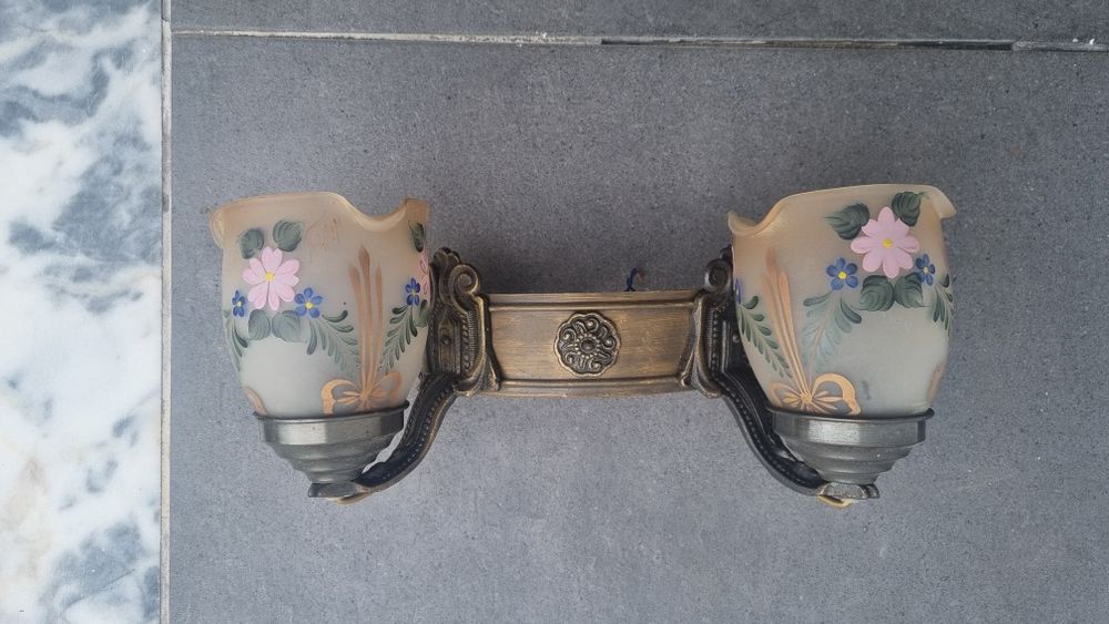 Conjunto Aplique parede + Aplique teto Vintage