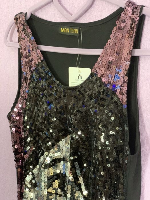 Сукня плаття-майка в паєтках 42-44