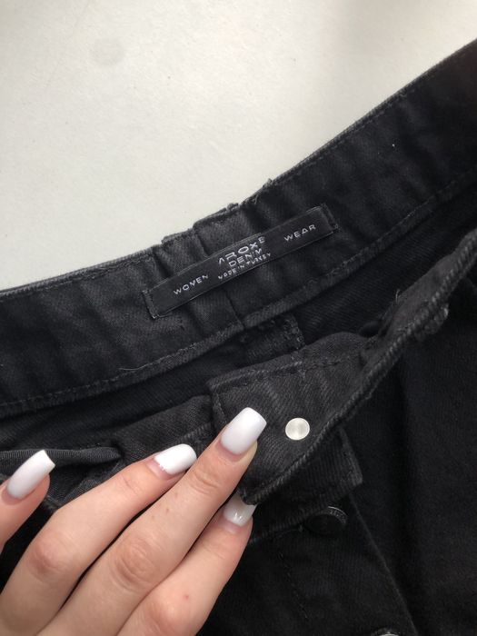 Спідниця жіноча джинсова на ґудзиках arox чорна