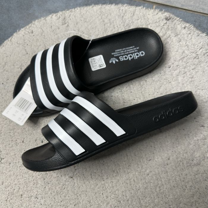 Тапки Adidas Adilette Aqua Black&White / Всі розміри
