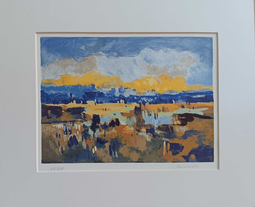 2 litografias de serigrafias de João Ferreira da Silva