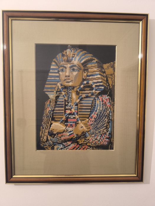Quadro tapeçaria Tutankhamon