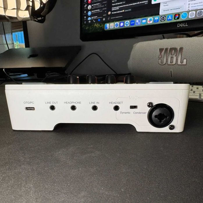 FIFINE Аудио Микшер, есть микрофон. вход AmpliGame SC3 с RGB