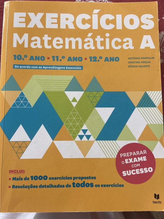 Livro de exercícios Matematica A
