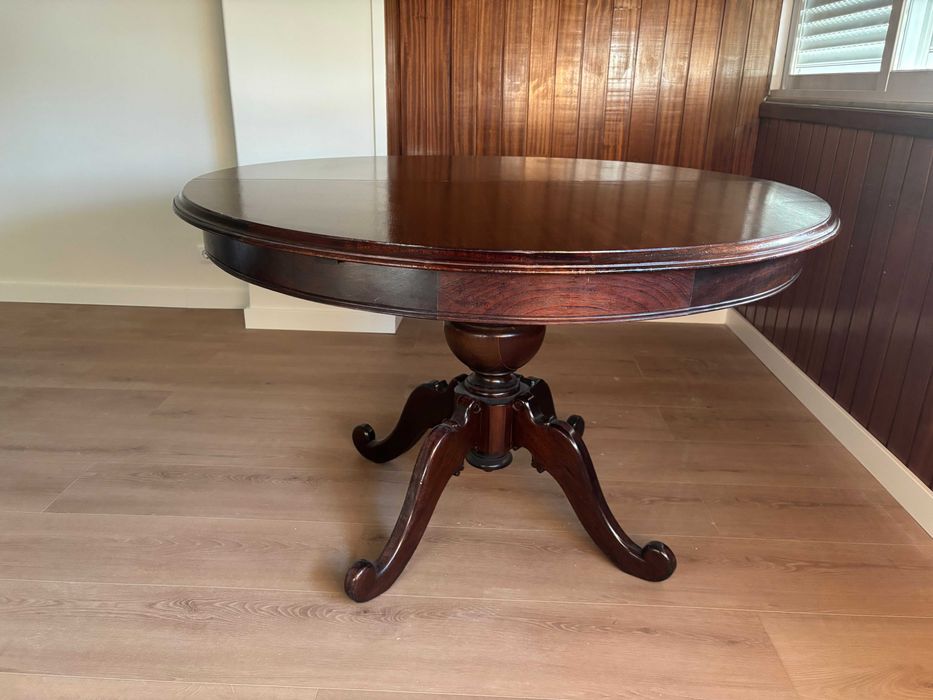 Mesa sala jantar redonda madeira
