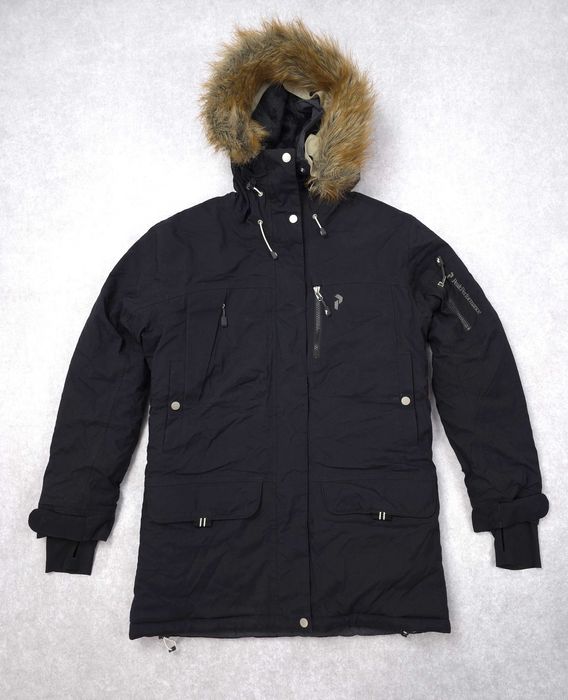 PEAK PERFORMANCE W Klond Damska Parka Kurtka Czarna Pertex S 36
