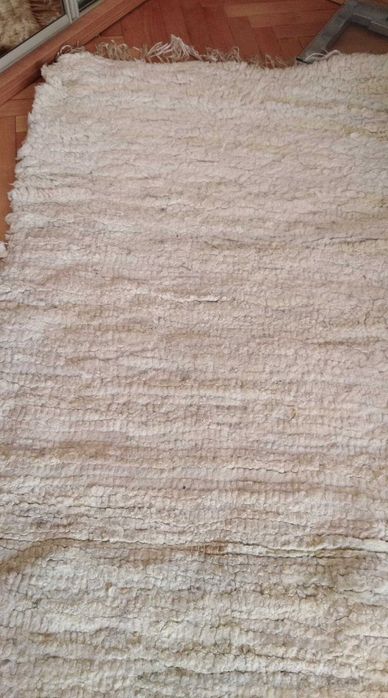 dywan dywanik chodnik ze skóry ręcznie tkany