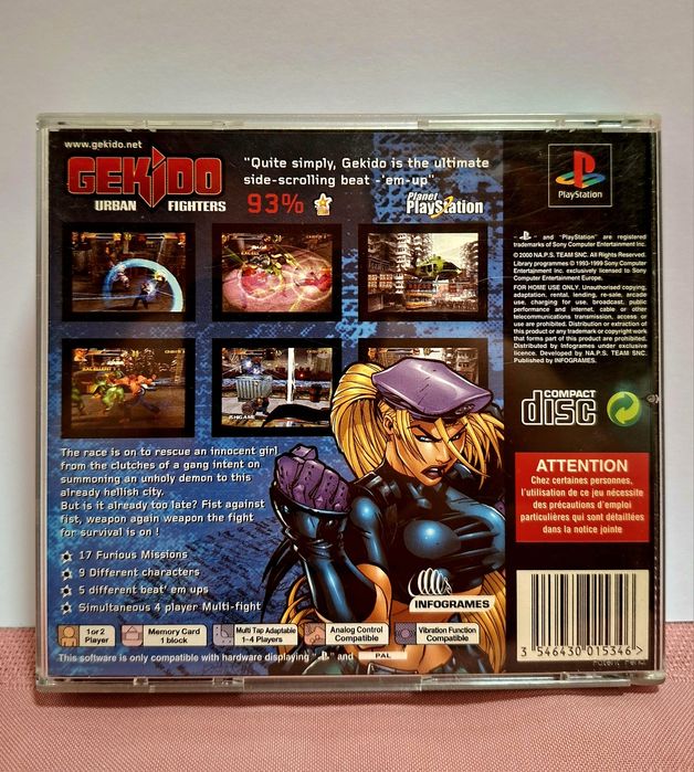 Jogo Gekido Playstation 1 PS1