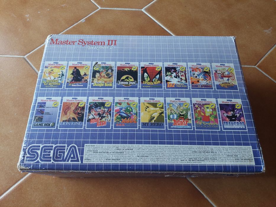 Master System iii Compact na caixa
