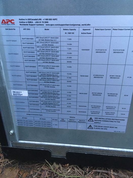 ups smart vt 20 kva Okazja! APC 100% sprawny