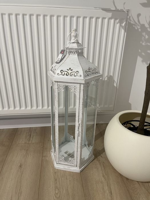 Lampion home&you bialy ażurowy nowy z metką