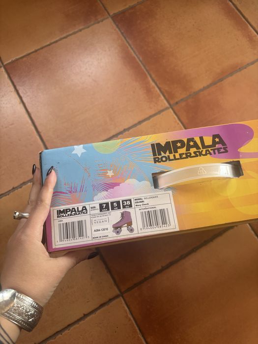 Patins Impala 38 Rosa Novos