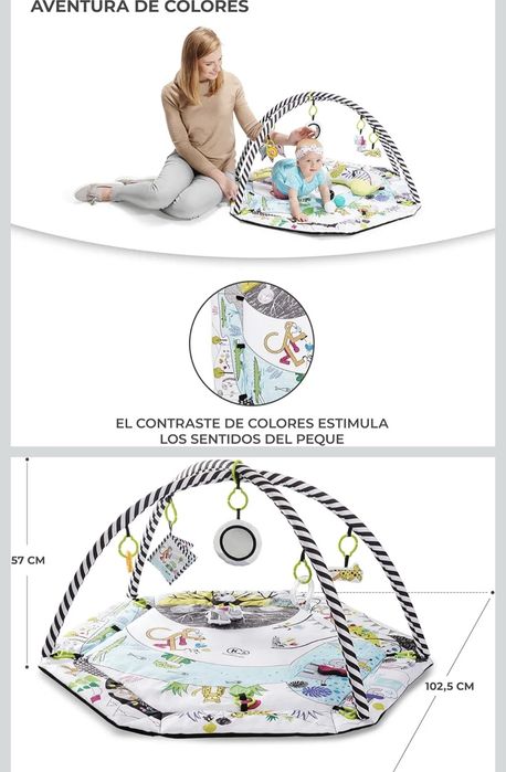 Kinderkraft Tapete de Brincar Educativo SMARTPLAY - Bebé, Unisexo Infa
