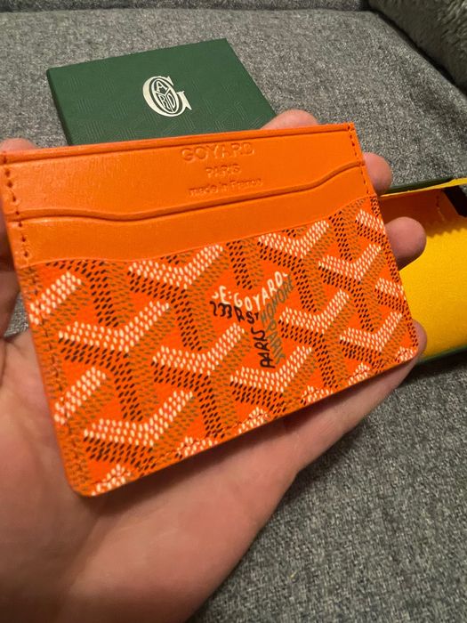Porta-Cartões Goyard Laranja