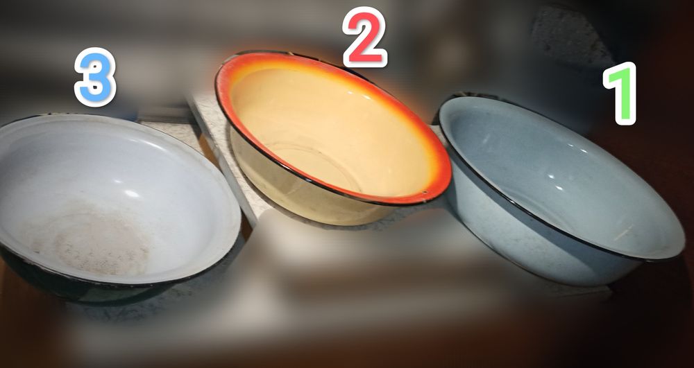 Тазы эмалированные