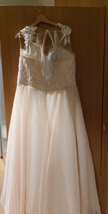 Suknia ślubna boho PLUS SIZE, rozm. 44