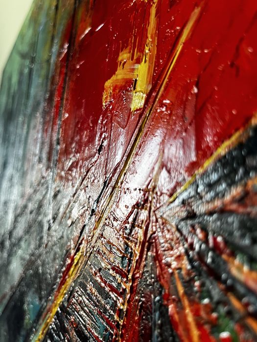 Картина олією на полотні абстрактний пейзаж