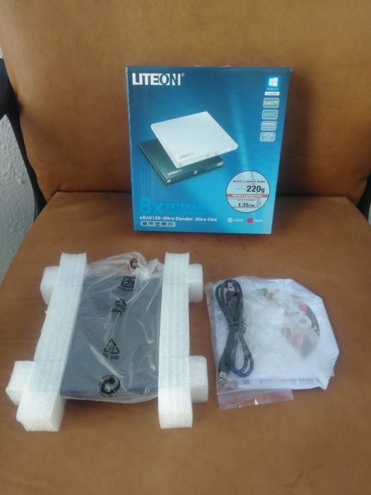 DVD/CD Slim, marca LITEON, entrada USB, NOVO